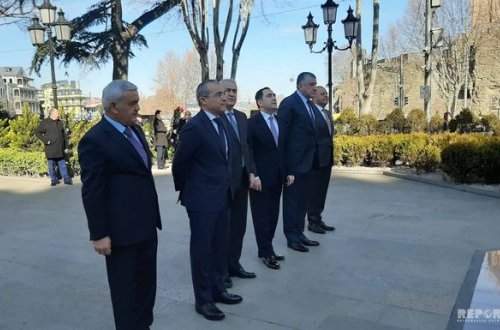 Mikayıl Cabbarov, Rövnəq Abdullayev və Cavid Qurbanov Gürcüstana getdi