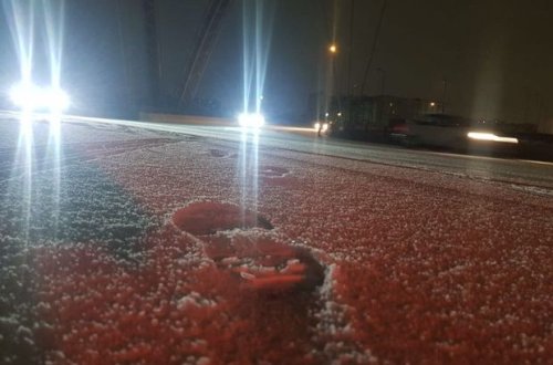 Bakı ağ örpəyə büründü - VİDEO