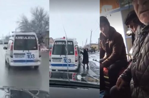 Vətəndaşları təcili yardım maşını ilə seçkiyə aparan baş həkim cəzalandırıldı - VİDEO