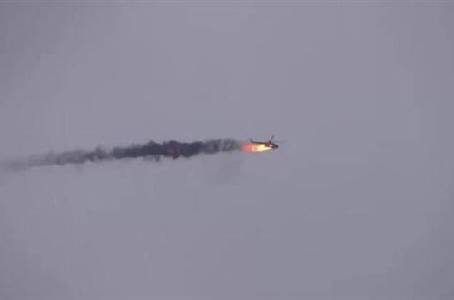 Suriya helikopteri vuruldu - VİDEO