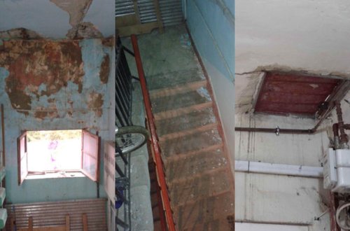 Nizami rayonu Tofiq Abbasov küçəsi 4 ünvanında yerləşən beşmərtəbəli binalarının vəziyyətindən şikayətçidirlər