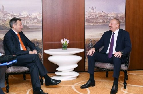 İlham Əliyev Beynəlxalq Qırmızı Xaç Komitəsinin prezidenti ilə danışıqlarda - YENİLƏNİB + FOTO
