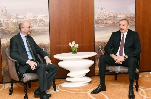 İlham Əliyev Münhendə görüş keçirib - FOTO