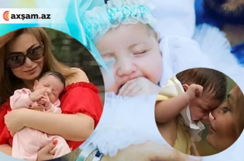 Könül Kərimovanın gizlətdiyi nəvəsi - Fotolar