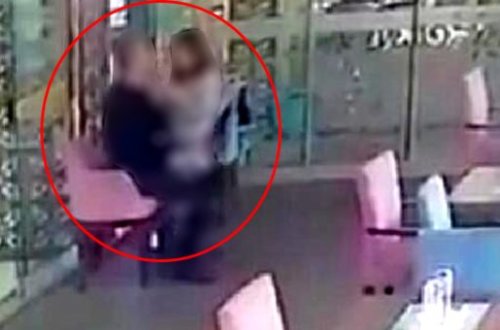 Mağazada biabırçı hadisə kameraya düşdü: Yaşlı kişi azyaşlı qızla... (18+)