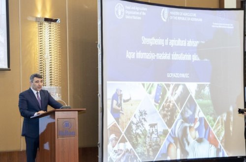 Azərbaycanda aqrar məsləhət xidmətlərinin gücləndirilməsinə dair layihənin təqdimatı keçirilib