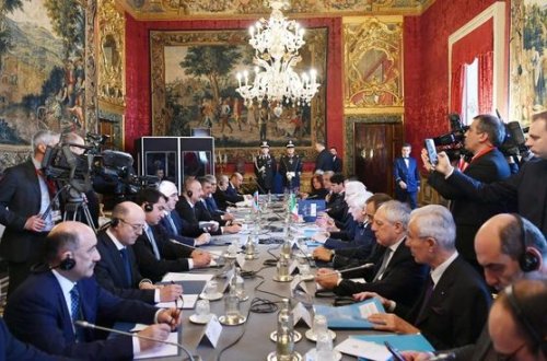 Azərbaycan və İtaliya prezidentlərinin geniş tərkibdə görüşü oldu