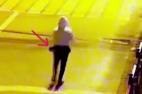 Mərcdə uduzdu, polis kamerası ilə maraqlı oyun oynadı - VİDEO