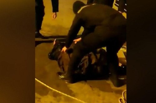 Bulvarda sevgililərin intihar görüntüsü yayıldı - VİDEO