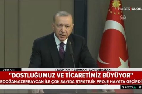 Ərdoğanın Azərbaycan səfəri ilə bağlı açıqlamaları Türkiyə telekanalında - VİDEO