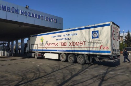 Biləsuvarda koronavirusa görə mobil səyyar hospital xidmətə başladı - FOTO