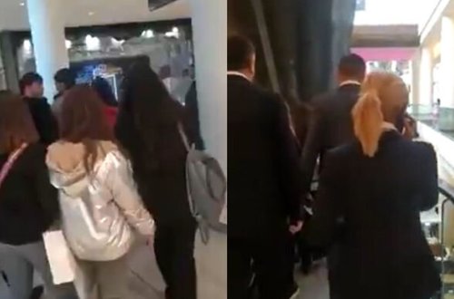Azərbaycanda məşhur ticarət mərkəzində həyəcanlı anlar - VİDEO