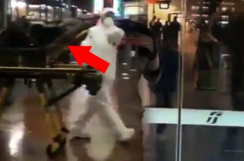 Koronavirusla bağlı şok görüntülər: küçədə görənlər təşvişə düşüb, qaçdı - VİDEO