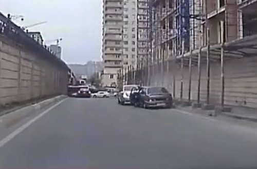 Превышение скорости стало причиной ДТП в Баку - ВИДЕО