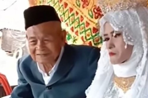 Özündən 80 yaş kiçik qadınla ailə qurdu