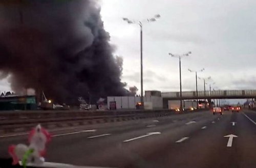 Rusiyada anbar yanır - VİDEO