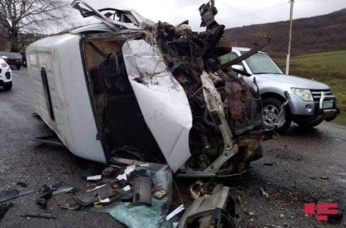 İsmayıllı rayonunda ağır yol-nəqliyyat hadisəsi baş verib - FOTOLAR