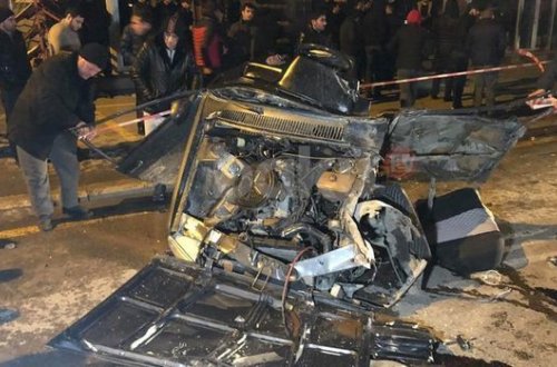 Жертвами ужасного ДТП в Баку стали два человека - ФОТО/ВИДЕО