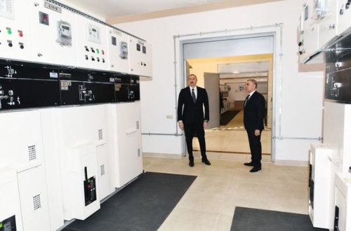 “Ağstafa” elektrik yarımstansiyasının yenidənqurmadan sonra açılışı olub