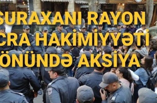 TƏCİLİ XƏBƏR: Suraxanı rayon sakinləri ayaqa qalxdı aksiya - VİDEO