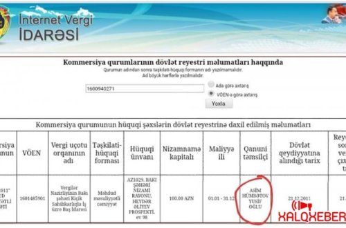 İcra başçısının oğlunun üç şirkəti üzə çıxdı