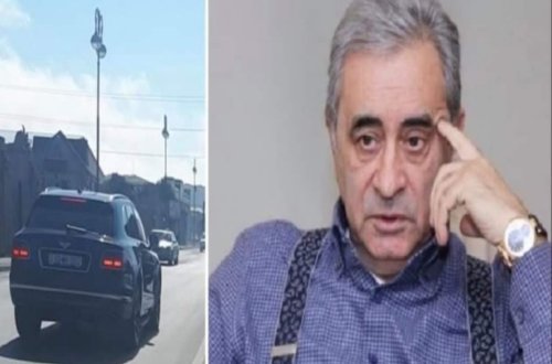 Məşhur iş adamı İlham Rəhimovun avtomobili Bakıda “protiv” gedir (VİDEO)