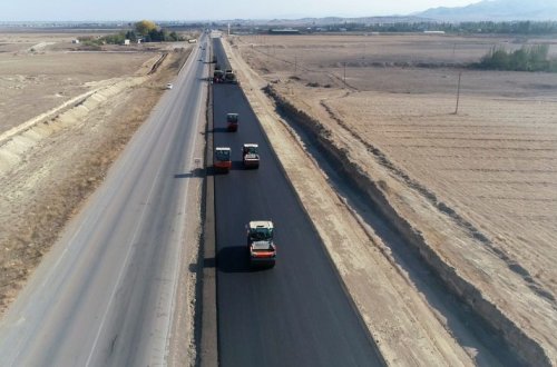Участок автотрассы Гянджа-Газах-госграница с Грузией расширяется до четырех полос - ФОТО