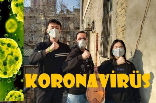 Bakıda müəllim koronavirusa klip çəkdi - VİDEO