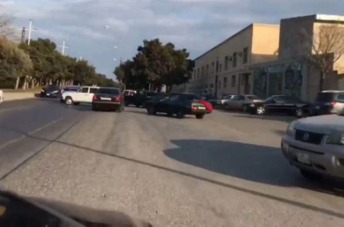 Bakıda toy karvanında “avtoşluq” edən sürücü qəza törətdi - ANBAAN VİDEO