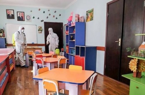 Завершены работы по дезинфекции в детсадах Баку