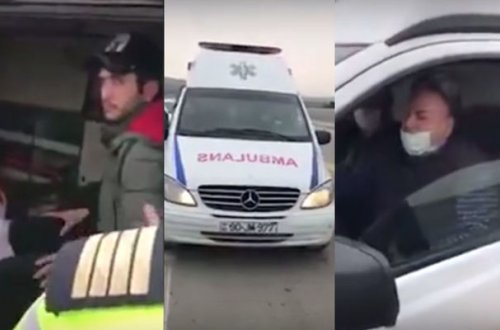 Yol Polisindən Bakıya təcili tibbi yardım maşınında sərnişin daşınması ilə bağlı RƏSMİ AÇIQLAMA