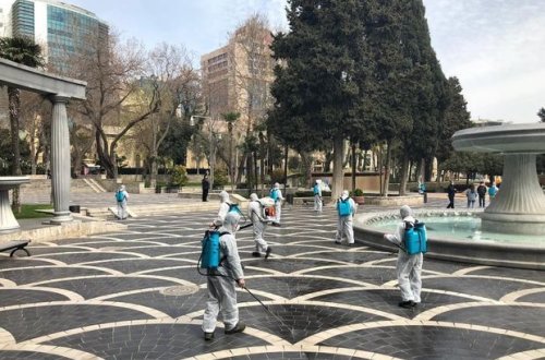 В Баку продолжаются мероприятия по борьбе с COVID-19 - ФОТО