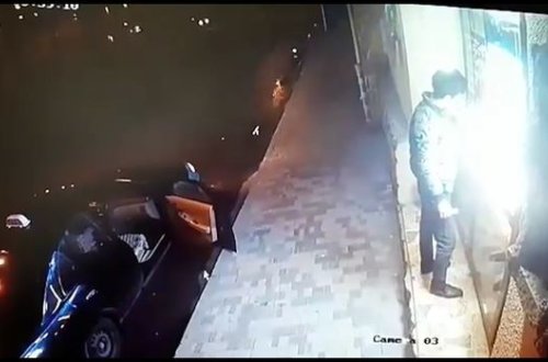 Bakıda oğurluq hadisəsi kameralara düşdü - VİDEO