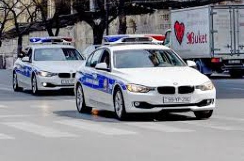 DYP əməkdaşı ilə sürücü arasında gərginlik - VİDEO