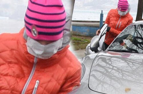 Ağzında maska olan Ebrunu tanımadılar - FOTO