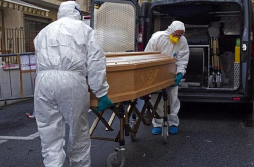 İtaliyadan tükürpədən görüntü yayıldı:Tabutları yığmağa yer yoxdur (VİDEO)