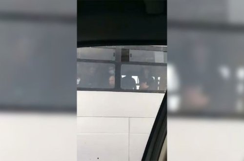 Bakıda daha bir avtobus sürücüsü qaydaları pozdu - VİDEO