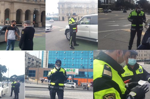 Bakıda xüsusi karantin rejiminin ilk günü: 500-dən artıq sürücü saxlanıldı - VİDEOREPORTAJ