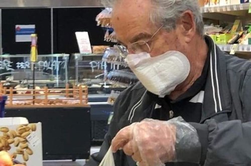 Özlərini koronavirusdan belə qoruyurlar... - Fotolar