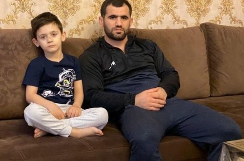 Джабраил Гасанов: Дома учу сына заниматься борьбой