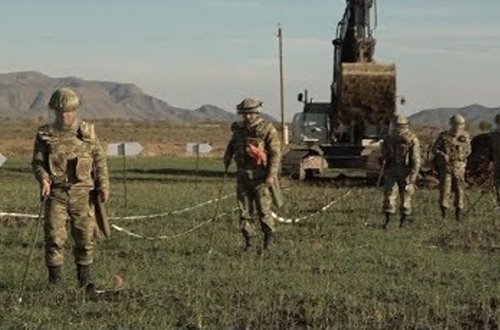 Naxçıvanda işğaldan azad edilən ərazilər minalardan təmizlənir - VİDEO