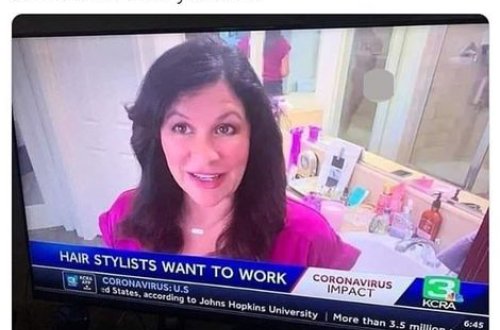 Jurnalist canlı yayımda ehtiyatsızlıq etdi, ərinin çılpaq görüntülərini çəkdi - FOTO