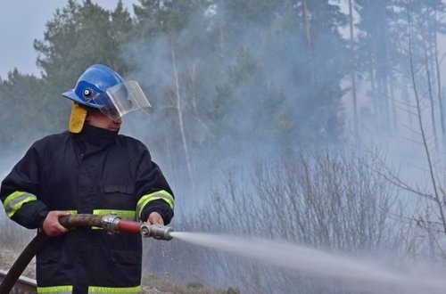 Спасатели пытаются локализовать три очага пожара в зоне ЧАЭС