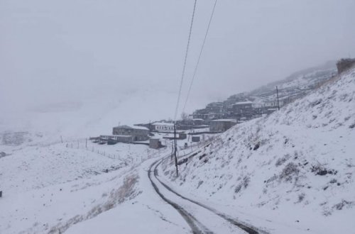 Azərbaycana qar yağdı - FOTOLAR