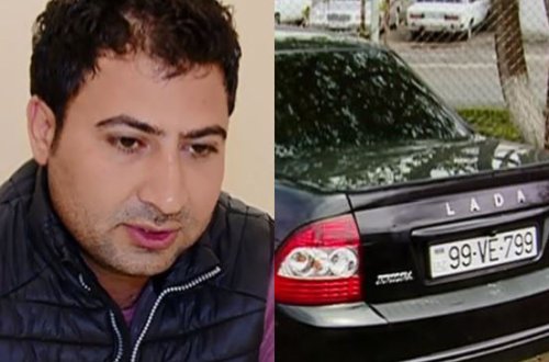 Gəncədə avtoxuliqanlıq edən şəxs tutuldu - FOTO