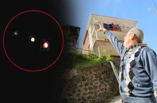 Səmada görünən parlaq cisimlər qorxuya səbəb oldu - FOTO