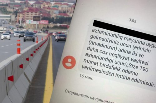 “Adına maşın var... Maşını doğrayıb yeyəcəm?
