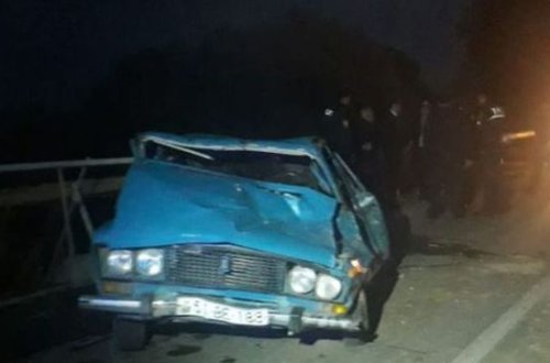 Samuxda avtomobil çaya aşıb, azyaşlı ölüb - FOTO