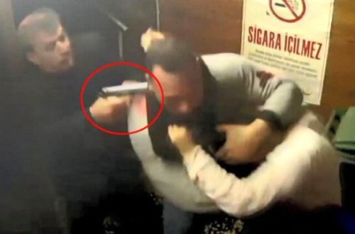 Pul üstə silahlı dava MÜŞAHİDƏ KAMERALARINDA - 1 ölü - VİDEO