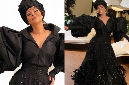 Айгюн Кязимова в необычном черном платье удивила своих поклонников - ФОТО